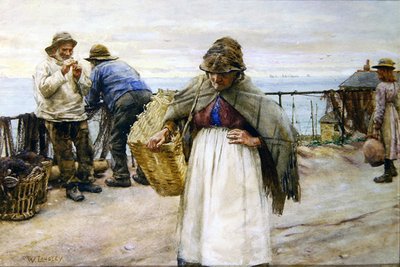 Newlyn High Street od Walter Langley