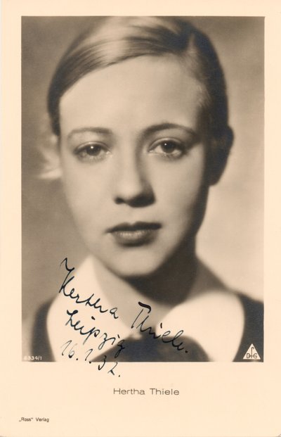 Portrét Herthy Thieleové od Walter Limot