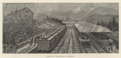 Příjezd královny do Lausanne od Walter Paget