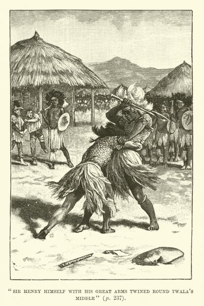 Ilustrace pro doly King Solomons od H Ridera Haggarda od Walter Paget