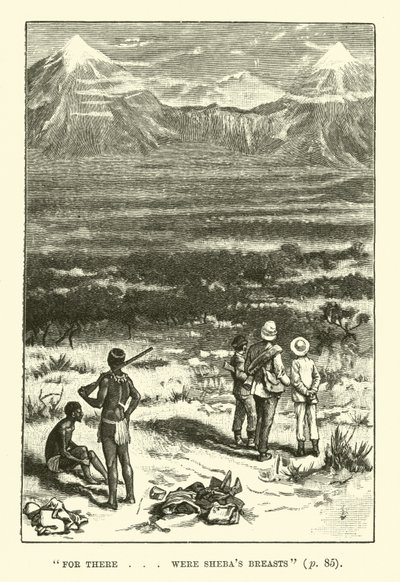 Ilustrace pro doly King Solomons od H Ridera Haggarda od Walter Paget