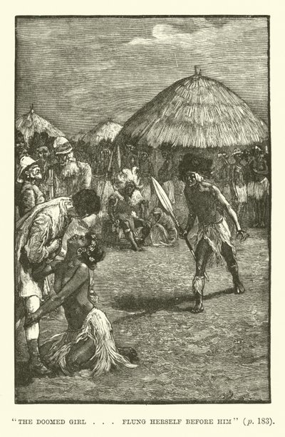 Ilustrace pro doly King Solomons od H Ridera Haggarda od Walter Paget