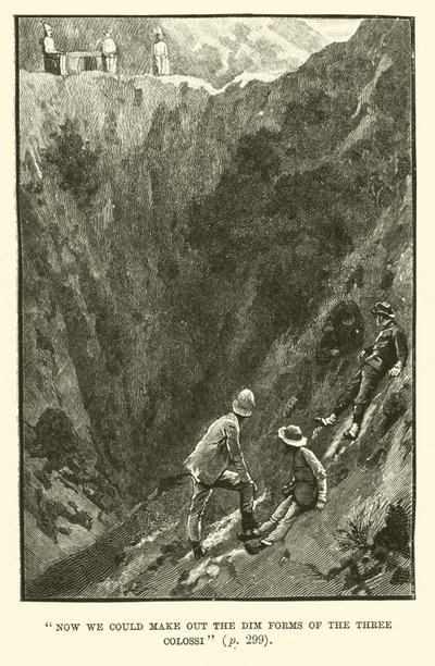 Ilustrace pro doly King Solomons od H Ridera Haggarda od Walter Paget
