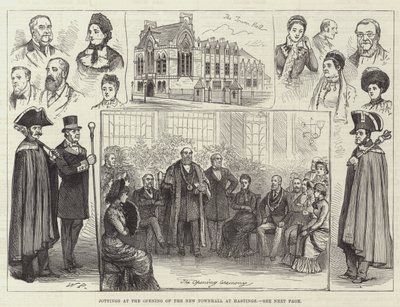 Jottings při otevření nové radnice v Hastingsu od Walter Paget