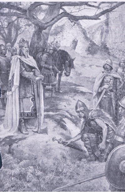 Na tomto poli se zrodil anglický národ, ilustrace z My Magazine od Walter Paget