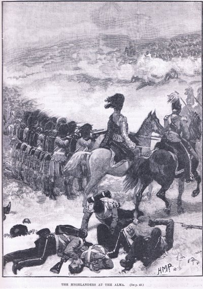 Highlanders v Almě 1854 našeho letopočtu od Walter Paget