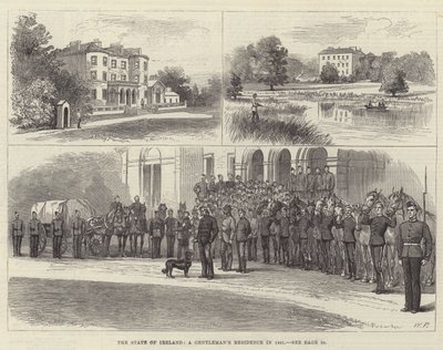 Stav Irska, panské sídlo v roce 1881 od Walter Paget
