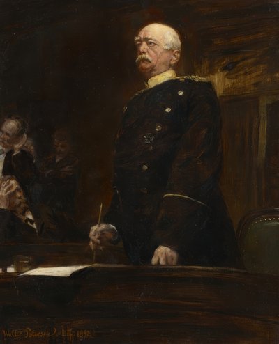 Portrét prince Bismarcka v Reichstagu od Walter Petersen