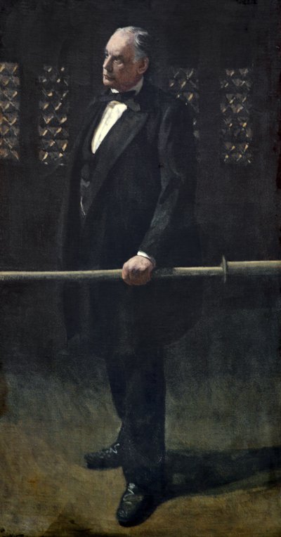 Charles Bradlaugh v baru v Dolní sněmovně, c.1892-93 (olej na plátně) od Walter Richard Sickert