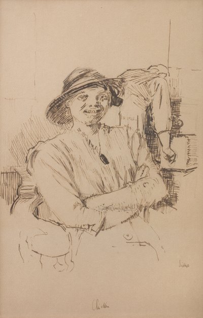 Kuře, asi 1914 (tužka, pero a sépiová tuš na papíře) od Walter Richard Sickert