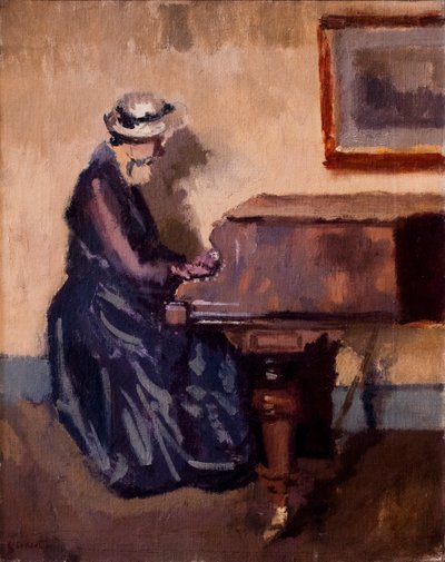 Chopin, asi 1914 (olej na plátně) od Walter Richard Sickert