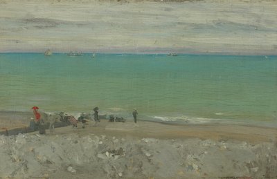 La Plage, Dieppe, cca 1885 (olej na panelu) od Walter Richard Sickert
