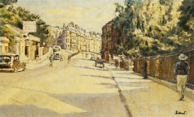 London Street, Bath, při pohledu na Walcot, c.1939 od Walter Richard Sickert