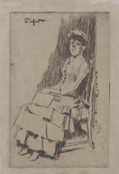 Portrét Agnes Oldfield, kolem roku 1887 (lept) od Walter Richard Sickert