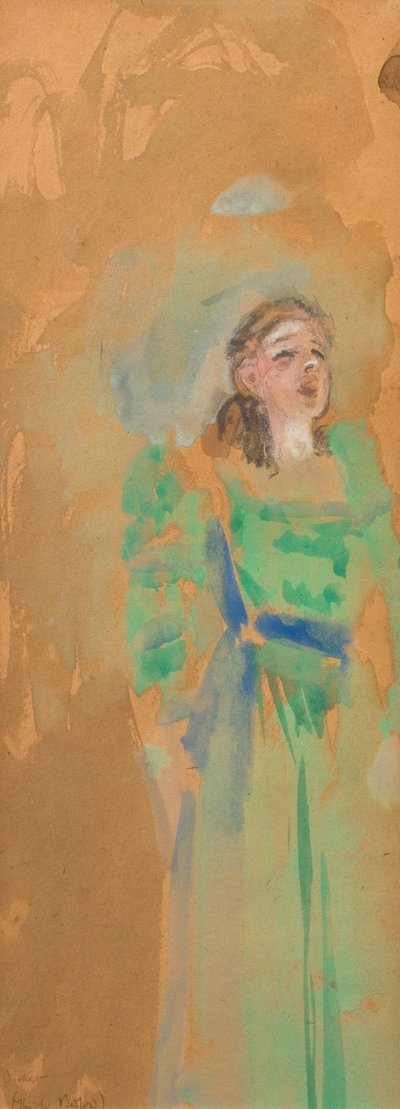 Zpěvák v Old Bedford od Walter Richard Sickert
