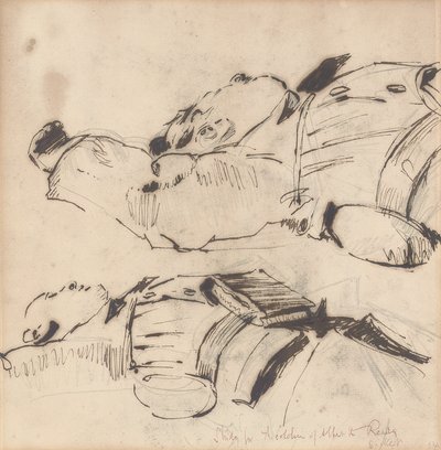 Studie k filmu „Vojáci krále Alberta připraveného“ od Walter Richard Sickert