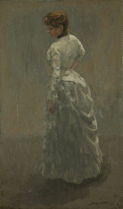 Šedé šaty od Walter Richard Sickert