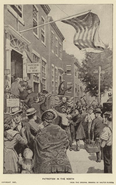 Patriotismus na severu (litho) od Walter Russell
