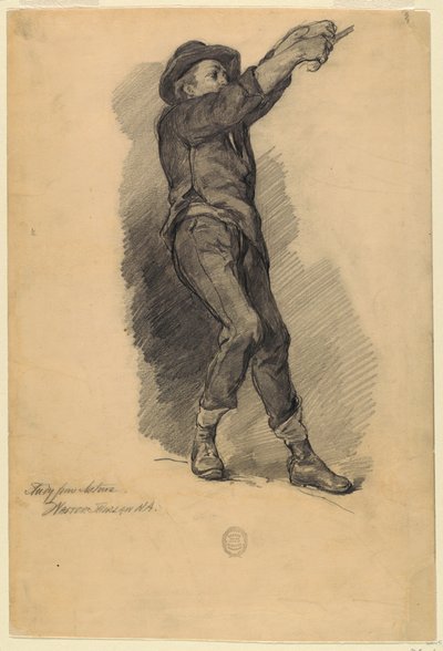 Figurální studie z přírody od Walter Shirlaw