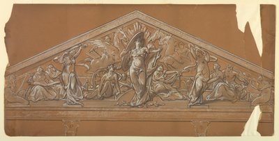 Průmysl a obchod (Design for Pediment) od Walter Shirlaw
