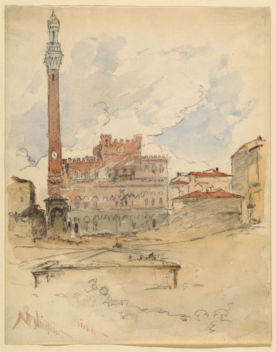 Palazzo Pubblico, Siena od Walter Shirlaw