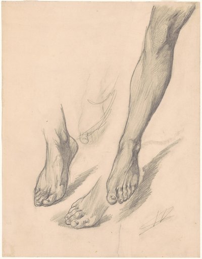 Studie nohou od Walter Shirlaw