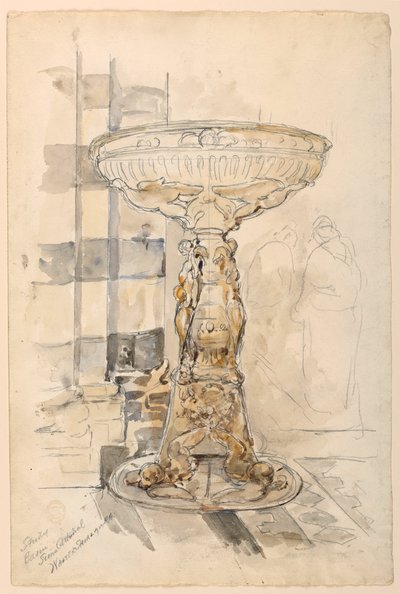 Studie pánve, katedrála Siena od Walter Shirlaw