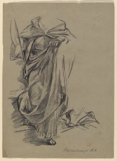 Studie soukenictví od Walter Shirlaw