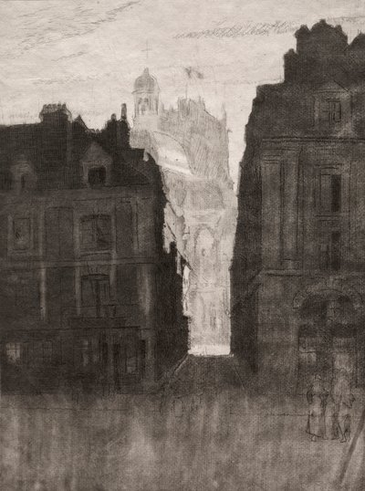 Dieppe, ulice Notre Dame od Walter Sickert