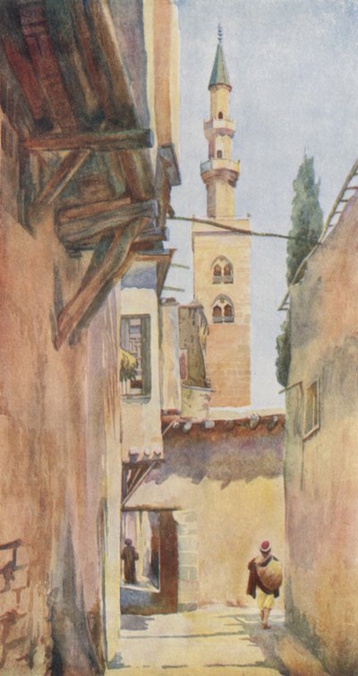 Damašek: Ježíšův minaret od Walter Spencer Stanhope Tyrwhitt