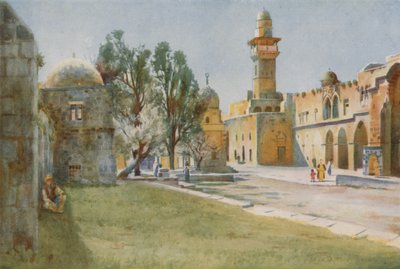 Brána obchodníků s bavlnou, Jeruzalém od Walter Spencer Stanhope Tyrwhitt