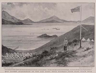 Naše nejnovější akvizice na Dálném východě, přístav Tolo z Flag Staff Hill od Walter Stanley Paget