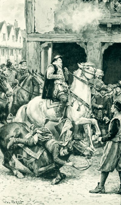 Atentát na regenta Moraye v Linlithgow od Walter Stanley Paget