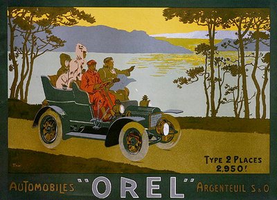Reklama na motorové vozy Orel (barva lito) od Walter Thor