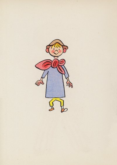 Čísla z dětských knih: Tom Thumb (barevná litografie) od Walter Trier