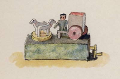 Stará hračka malovaná Walterem Trierem (barevná litografie) od Walter Trier