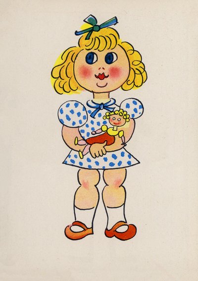 Jeden z Bláznivých lidí Waltera Triera (barevná litografie) od Walter Trier
