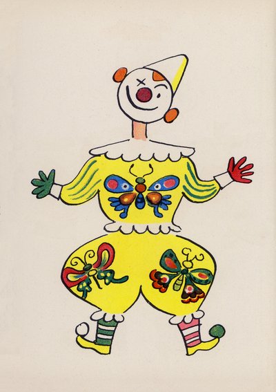 Jeden z Bláznivých lidí Waltera Triera (barevná litografie) od Walter Trier