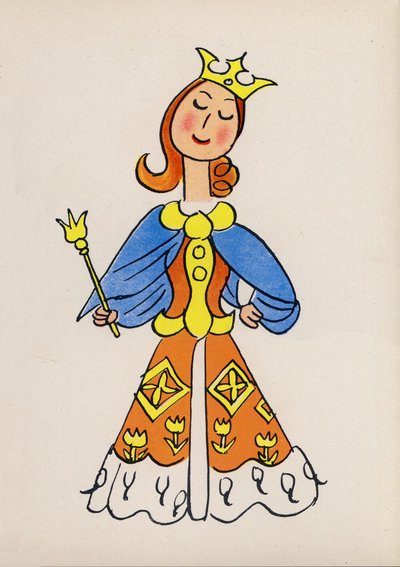 Jeden z Bláznivých lidí Waltera Triera (barevná litografie) od Walter Trier