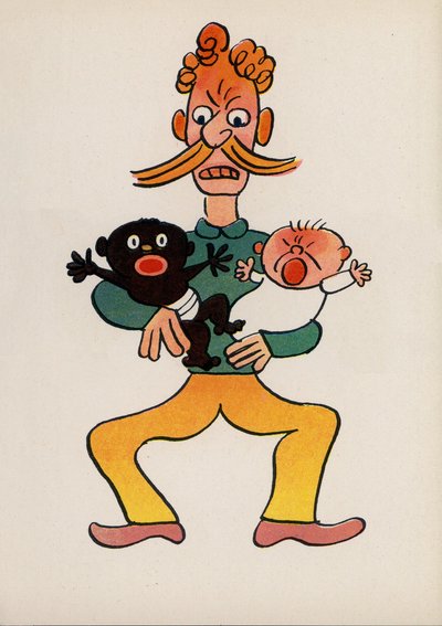 Jeden z Bláznivých lidí Waltera Triera (barevná litografie) od Walter Trier