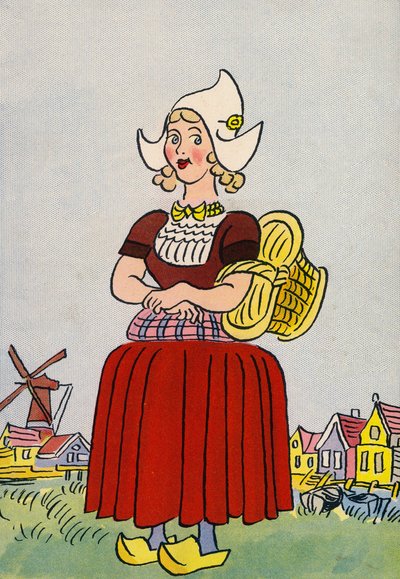 Bláznivé kostýmy Waltera Triera: Holland (barevná litografie) od Walter Trier