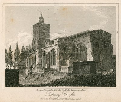 Stepney Church, Londýn od Walter Wallis