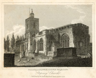 Stepney Church, Londýn od Walter Wallis