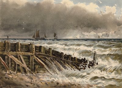 Stará strouha v Hastingsu (barevná litografie) od Walter William May