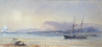 Lodě v Anchor (akvarel na papíře) od Walter William May