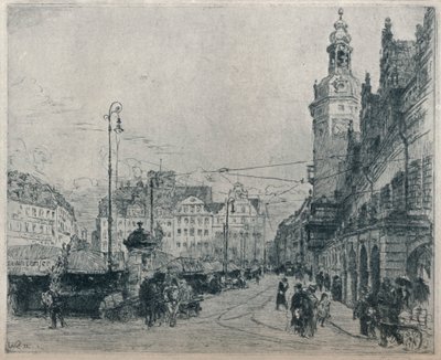 Tržiště, Lipsko, c1913 od Walter Zeising