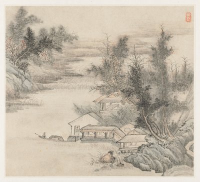 Album Landscapes: Leaf 2, 1677. od Wang Gai