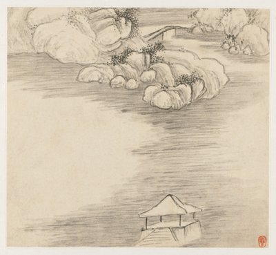 Album Landscapes: Leaf 3, 1677. od Wang Gai