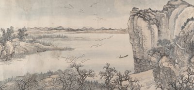 Krajina ve stylu Juran a Yan Wengui z roku 1713. od Wang Hui