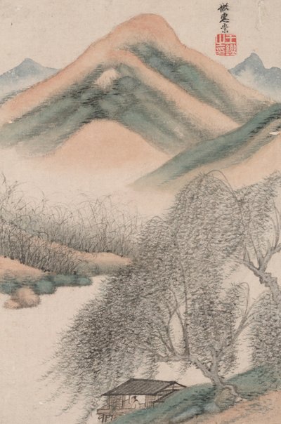 Krajiny ve stylu starých mistrů; Krajina po Hui Chong (965 od Wang Jian